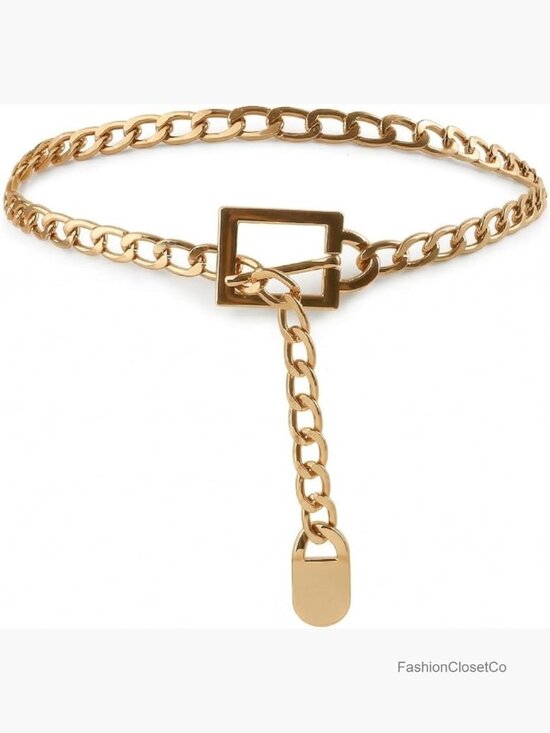 Multilayer Metal Chain Belt Adjustable Waist Chain for Dresses main image 5